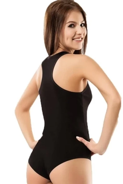Şahinler Kadın Kalın Askılı Sporcu Çıtçıtlı Body B585 ürün görseli 1