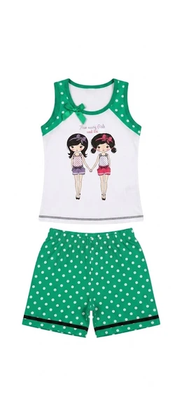 Berrak Kız Çocuk Şortlu Pijama Takımı 7630 ürün görseli 1
