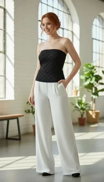 Dorya Dantel Straplez Atlet 1037 - Resim 3