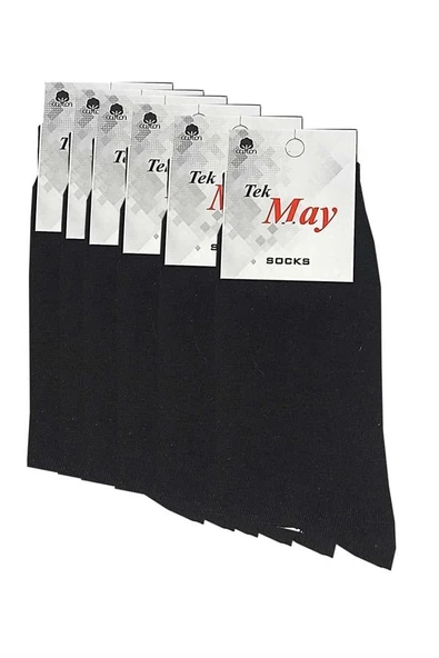 Siyah Erkek Çorabı Tek- May Komet 6 lı ürün görseli 1