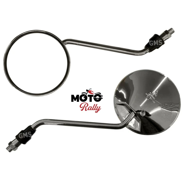 Motosiklet Nikel Ayna Takımı Scooter Ve Vitesli Motorlar İçin Uyumlu 8 mm Ve 10 mm Uyumlu 3110 ürün görseli 1