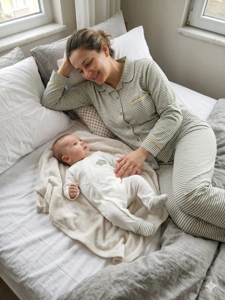 BASKILI ANNE BEBEK LOHUSA SET 3 Ay Kız ürün görseli 1
