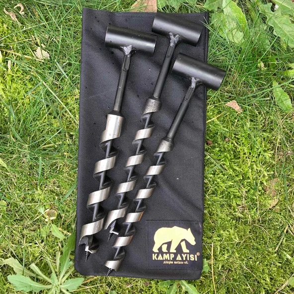 Kamp Ayısı® Nordic™ İsveç El Burgusu Paket 20-22-24 mm 3'lü Paket ürün görseli 1