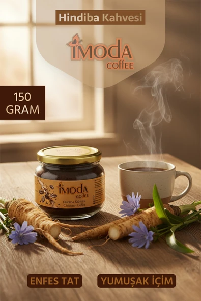 Hindiba Kahvesi 150 gr Cam Kavanoz – 60 Kullanımlık Granül Kahve, Yumuşak İçim ürün görseli 1