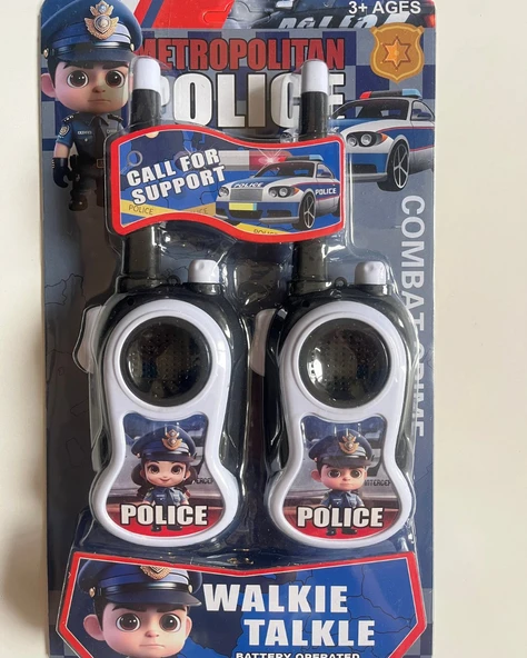 Askeri ve Polis Telsiz 2 li Set Beyaz ürün görseli 1