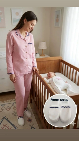 BASKILI ANNE BEBEK LOHUSA SET 3 Ay Kız ürün görseli 1