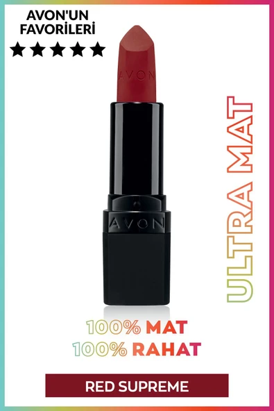 Ultra Mat Ruj Red Supreme - Resim 4