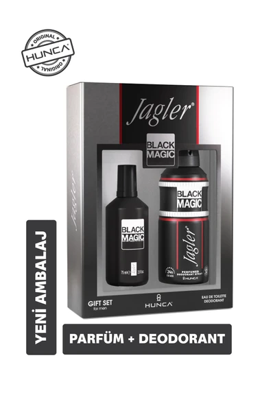 Jagler Black Magic Erkek Parfüm Seti ( Parfüm Edt 75 ml Deodorant 150 ml ) ürün görseli 1