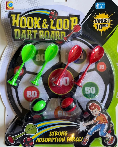 Dart Cırtlı Oyuncak Hedef Tahtalı 4 Cırtlı Ok 2 Cırtlı Top Seti ürün görseli 1