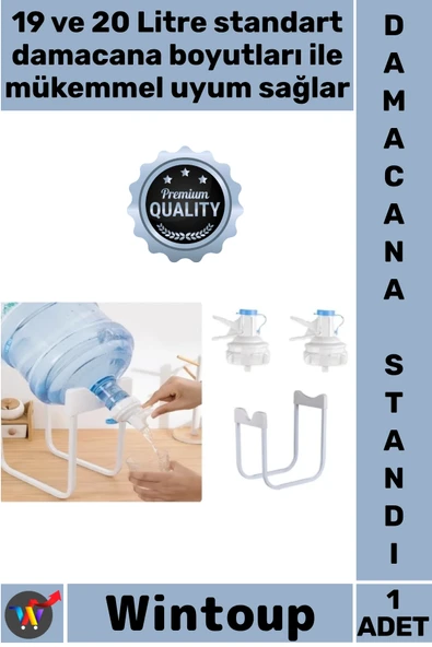 #Stand 19L 20L Pratik Su Sebili Ofis Ev Mutfak Sağlam Damacana Musluk Başlığı Metal Ayak Stand Seti ürün görseli 1