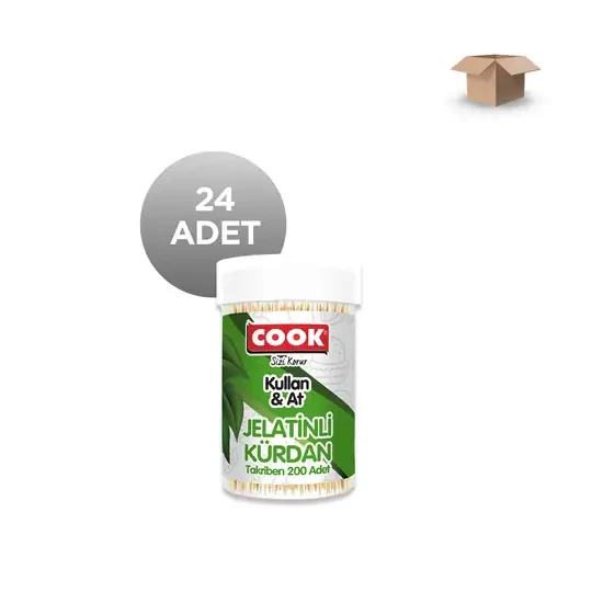 COOK Toptan Bambu Kürdan Jelatinli 200'lü - Koli İçi 24'lü ürün görseli 1
