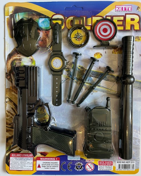Asker Seti Yeşilli Full Set Oyuncak ürün görseli 1