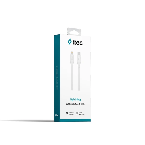 TTEC 2DK40B LIGHTNING TO TYPE-C ŞARJ KABLOSU ürün görseli 1