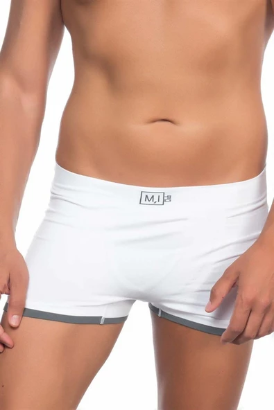 Beyaz MI Emay 2104 Soft Erkek Boxer - Resim 3