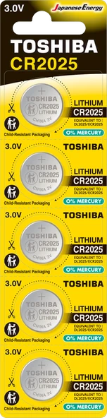 Toshiba Cr 2025 Lithium 5'li Pil ürün görseli 1