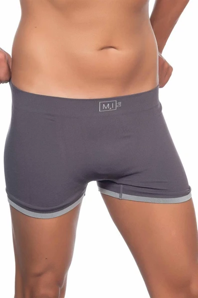 Antrasit MI Emay 2104 Soft Erkek Boxer - Resim 3