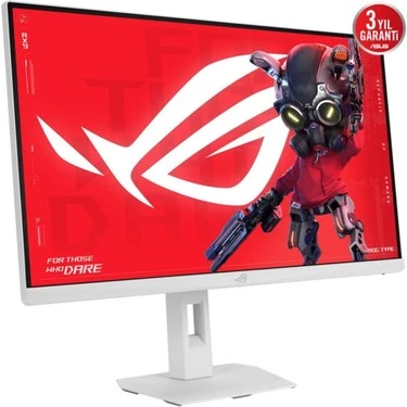 ASUS ROG STRIX XG27ACMES-W 27 GAMING BEYAZ FAST IPS 2K FREESYNC VE G-SYNC UYUMLU 2560x1440 0.3ms 255Hz 350cd DP HDMI USB-C VESA 3YIL ELMB, HDR 400, PİVOT,USB-C PD15W MONİTÖR ürün görseli 1
