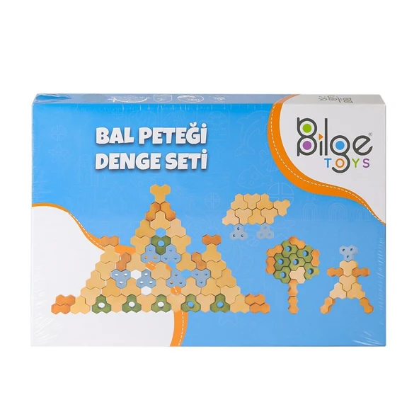 B-106A Bal Peteği Ahşap Denge Oyunu ürün görseli 1