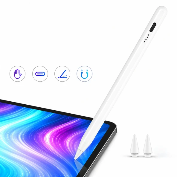 iPad Pro 13 (M4) ile Uyumlu NotePen Gen3 Stylus Kalem Avuç İçi Algılama Eğim Destekli ürün görseli 1