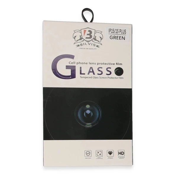 İphone 15 Bilvis Titan Kamera Lens - Yeşil - Resim 3