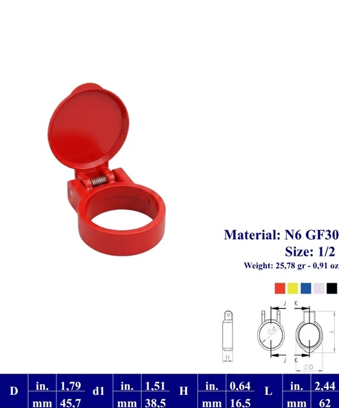 Traktör Hidrolik 1/2 Yaylı Jak Toz Kapağı ürün görseli 1