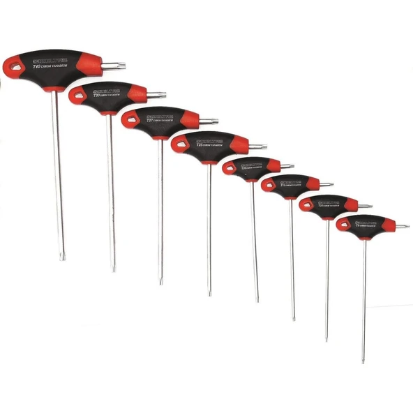 İzeltaş T Tipi Torx Allen Anahtar Takımı 8 Parça ürün görseli 1