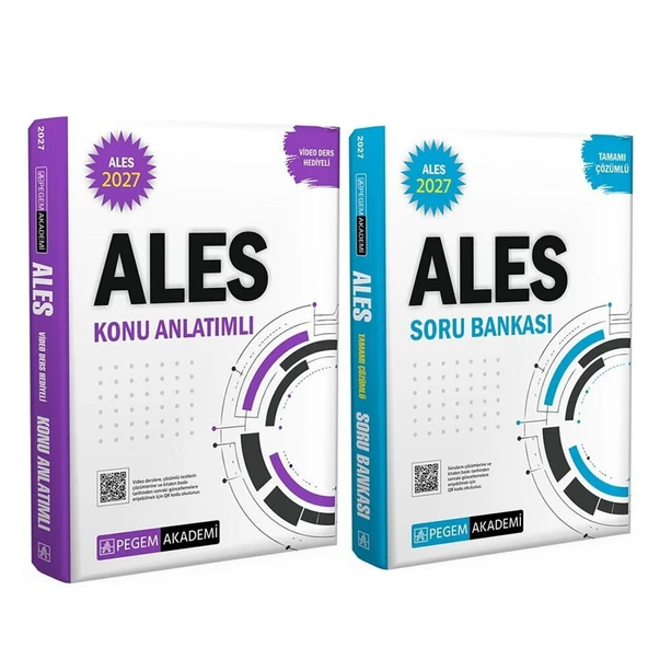 Pegem Yayınları 2027 ALES Konu ve Soru Seti 2 Kitap ürün görseli 1