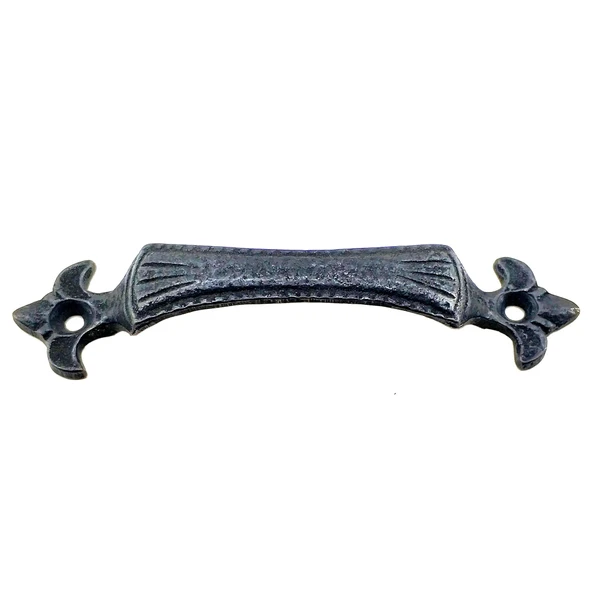 Antika Tarz Dekoratif Pirinç  Mobilya Kulbu - 27x115 mm, Oksit ürün görseli 1