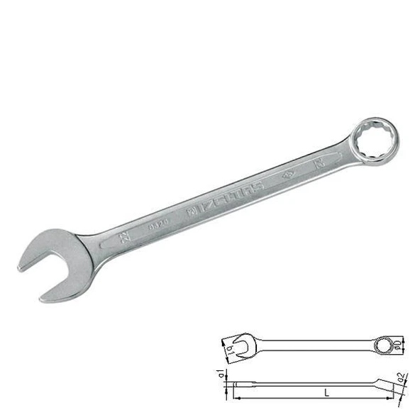 İzeltaş 0320 Kombine Anahtar 12 mm Kısa Boy ürün görseli 1