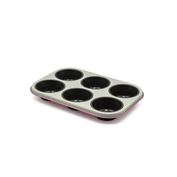 Koyu Pembe Muffin Kalıbı 6 lı ürün görseli 1