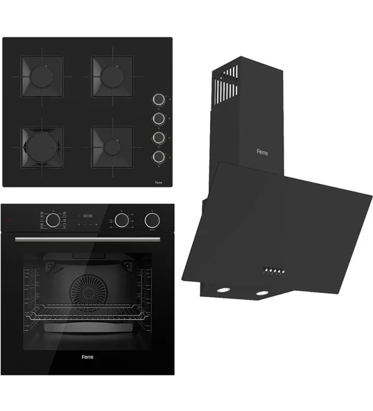 Steamart Ss Serisi Siyah Set (SS205 + XE64CS +D086 ) - Kare Emaye Izgara ürün görseli 1