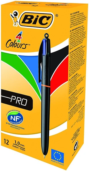 Bic Tükenmez Kalem 4 Colours Pro 982869 (12 Li Paket) ürün görseli 1