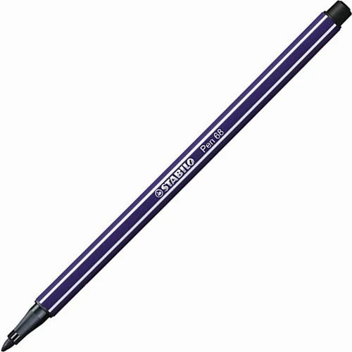 Stabilo Pen 68 Kalın Keçe Uçlu Boya Kalemi 1 Mm Koyu Mavi 68/22 (10 Lu Paket) ürün görseli 1