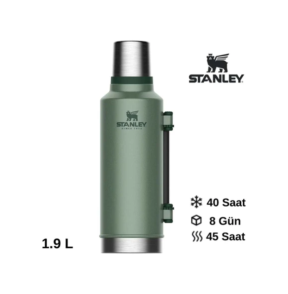Stanley Legendary Klasik Vakumlu Paslanmaz Çelik Termos 1.9 Lt Yeşil ürün görseli 1