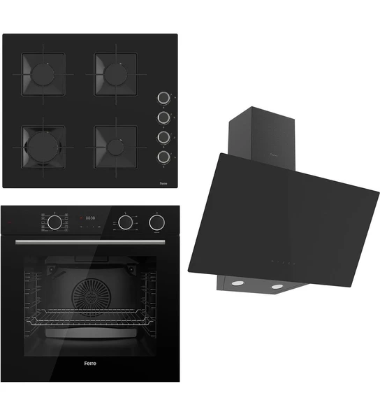 Steamart Ss Serisi Siyah Set (SS205 + XE64CS +D077 ) - Kare Emaye Izgara ürün görseli 1