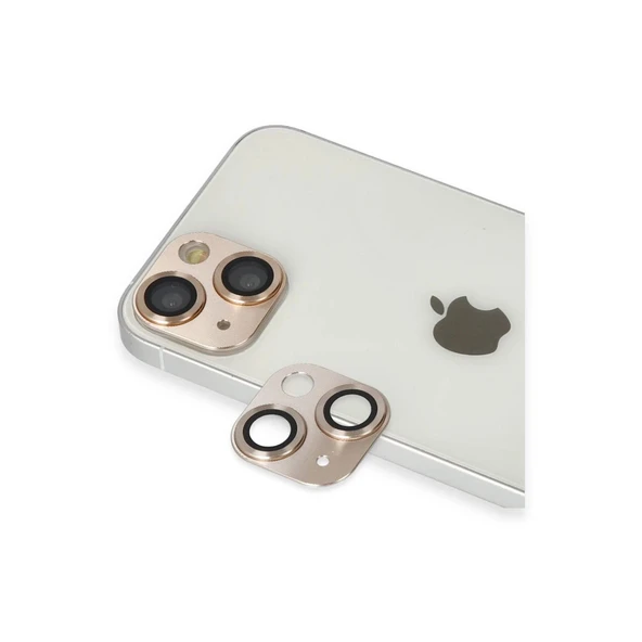 İphone 13 Pers Alüminyum Kamera Lens - Gold ürün görseli 1
