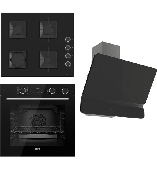 Steamart Ss Serisi Siyah Set (SS205 + XE64CS +D080 ) - Kare Emaye Izgara ürün görseli 1
