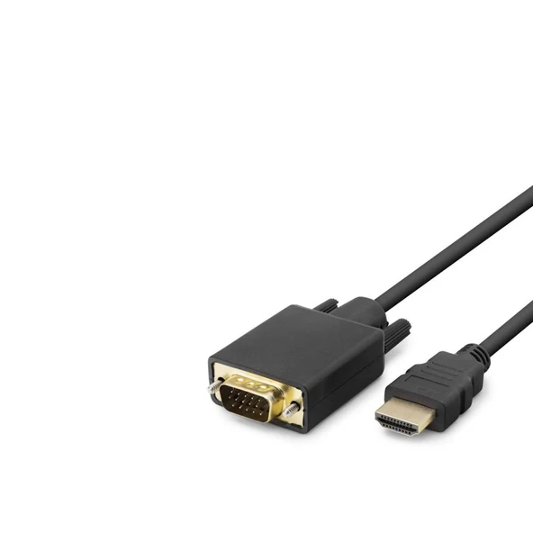 Hdmı To Vga Kablo Pvc 120Hz 1080P 1.8M Siyah HDX7795 ürün görseli 1