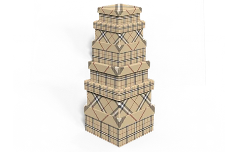Ekstrafix Hediye Kutusu Kare 6 Lı Burberry Hk-89 ürün görseli 1
