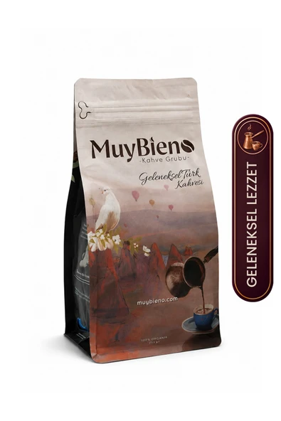 Muybieno Bol Köpüklü Türk Kahvesi %100 Arabica Yoğun Aromalı Geleneksel Türk Kahvesi 250 g ürün görseli 1
