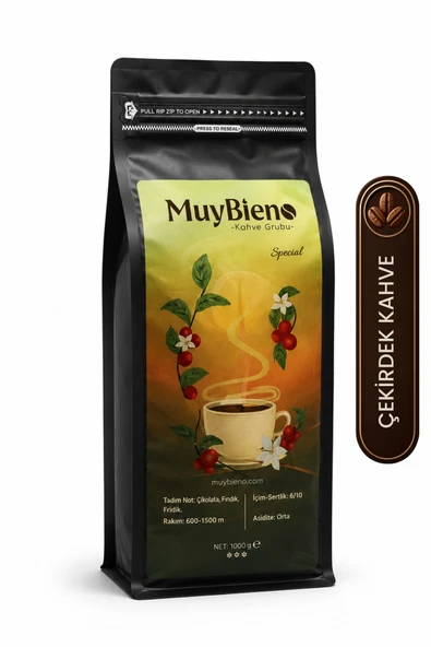 mb Muybieno Special 1000 gr %100 Arabica Çekirdek Kahve ürün görseli 1