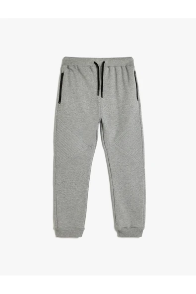 Koton Erkek Çocuk Jogger Eşofman Altı Basic Beli Bağlamalı Cep Detaylı ürün görseli 1