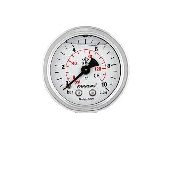 Pakkens 50x4 Gliserinli Arkadan Çıkışlı Manometre ürün görseli 1