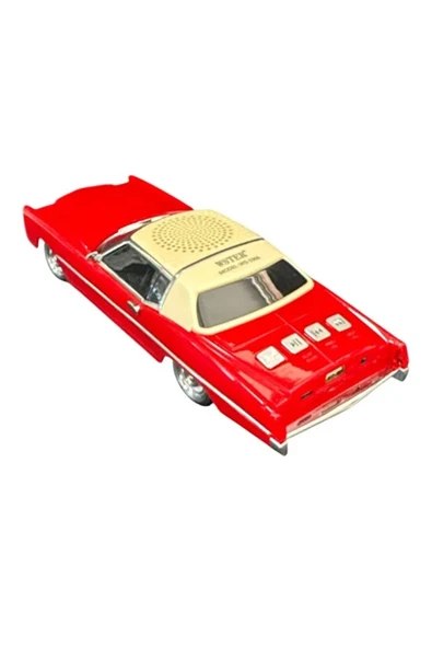 Wster WS-1966 Klasik Araba Tasarımlı Bluetooth Hoparlör 10W FM Radyo USB TF Kart Destekli Retro Speaker ürün görseli 1