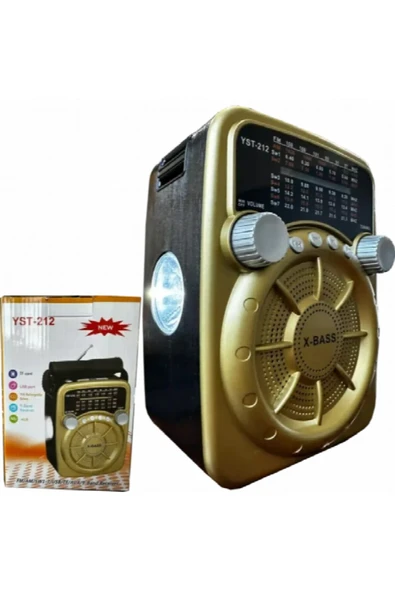 Işıklı Nostaljik Speaker Fm Bluetooth Usb Sd Card YST-212 ürün görseli 1