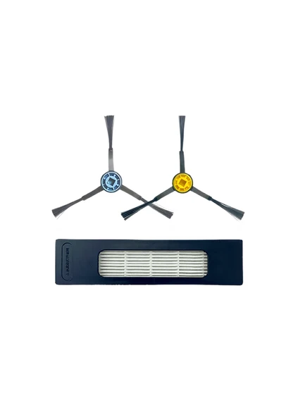 Fakir Robert RS 770 Robot Süpürge Uyumlu 3'lü Yedek Parça Seti ürün görseli 1