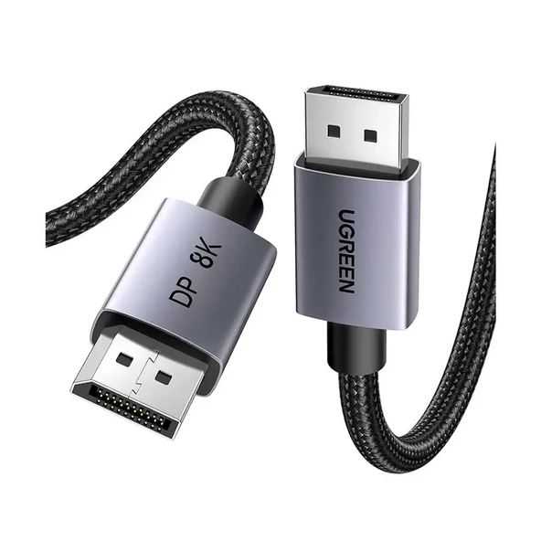 UGREEN 25906 DP120 Ultra HD 8K 60Hz Çözünürlük DisplayPort to DisplayPort 1.4 Örgülü Kablo 3metre ürün görseli 1