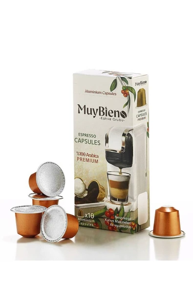 Muybieno Premium Kapsül Kahve Nespresso Uyumlu 10'lu ürün görseli 1