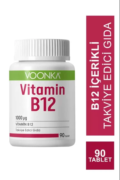 Voonka Vitamin B12 90 Tablet ürün görseli 1