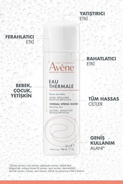 Avène Eau Thermale Thermal Spring Water 50 ml - Resim 2